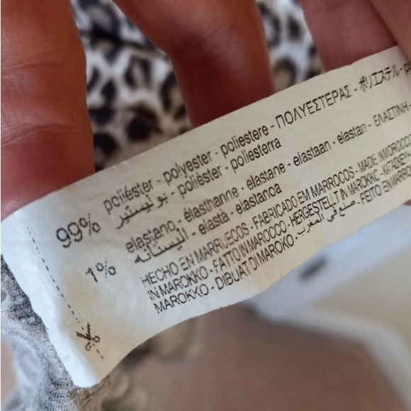 Zara Leopard Print Dress - Brown and Cream - Picture 5 of 5